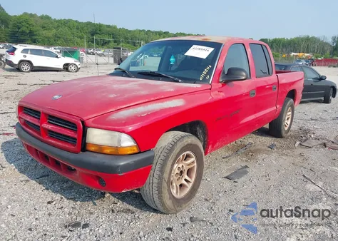 2001 Dodge Dakota Slt/Sport from USA, damaged, VIN 1B7GL2AN21S132615